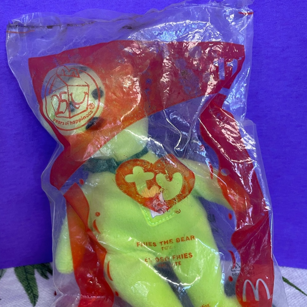 Ty Beanie Babies Fries the Bear